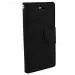 Fastship Imported Canvas Cloth Smooth Flip Cover for Oppo CPH1923 / OPPO_A1K | Wallet Back Cover Case Stylish Mercury Magnetic Closure - Black