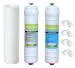 Biotic Water RO Service Kit Without Membrane, RO Sediment and Carbon Filter Set with RO Pre Filter PP Spun 10 inch and Elbows suitable for all brands of Water Purifier, RO Filter Kit