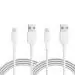 LA'FORTE Fast Charging Iphone Cable (02 Pcs Pack) White - 1 Mtr