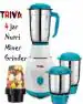 TRIVA NEW REMIX MIXER GRINDER WITH 500 WATT MOTOR AND 3 STAINLESS STEEL JARS
