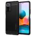 Spigen Matte Black TPU Rugged Armor Back Cover Case For Redmi Note 10 Pro And 10 Pro Max