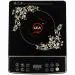 KGA 1600 Watt Grade A Crystal Glass Induction Cooktop with 8 Indian auto cook menu (Black KGA59)