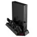 Microware Vertical Charging Station with Colling Fan for PS4 Pro,Black