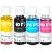 RC Print GT51 Ink for HP 310, 315, 319, 410, 415, 419, GT5810, GT5820, GT5821 Black + Tri Color Combo Pack Ink Bottle
