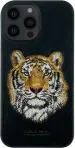ICREATION Iphone 13 Pro ,Santa Barbara Tiger Series Luxury Leather Case - Long Lasting Premium Case. Black Back Cover