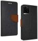Cowboy Vivo Y33S, V2109 Brown Artificial Leather, Rubber, Silicon, Cloth Dual Protection Flip Cover - Vx Cmn1102