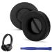 Crysendo Black Leather Headphone Cushion For Phi-Lips Dj Shl 3300