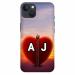 Voleano back cover for I Phone 13, A, Love, J, letter, A, J alphabet, A, J word, A, J name, cases cover
