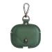 WETEK Compatible for Airpods Pro Case Leather Personalized Leather Protective for Airpod Pro (Dark Green)