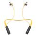 NU REPUBLIC Jive J5 Neckband Headphone 36 Hours playtime, XBass Technology, Passive Noise Isolation, Micro Woofer for 3D Sound Metal Earbuds, Flexible Design Headset (Yellow)