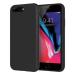 LIRAMARK Liquid Silicone Soft Back Cover Case for Apple iPhone 7 Plus / 8 Plus (Black)