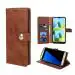 Coverage Genuine Leather Finish Flip Cover for SAMSUNG A05s - SM-A057F | Inside Back TPU Wallet Stylish Button Magnetic Closure for SAMSUNG Galaxy A05s - Brown