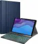 ProElite Keyboard case for Lenovo Tab M10 HD 2nd Gen TB-X306X / Smart Tab M10 HD 2nd Gen TB-X306F, Magnetic Detachable Wireless Bluetooth Keyboard Built-in 7-Colors Backlit, Dark Blue
