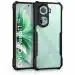 KISWA CUSTOME OPPO RENO 11 5G Back Cover | Crystal Clear Transparent Back | Ultra Hybrid | Full Camera Protection | Raised Edge | Bumper Back Case (Black)
