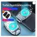 Tech Gear Phone Cooler for Gaming, Universal Moblie Cooler with Two Cooling Speeds, Mobile Phone Radiator Case for iPhone, Cell Phone Cooler for Gaming Phone