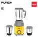 PRIDE Punch 550W Mixer Grinder with 3 Jars, Yellow & Grey | 1 Year Warranty |