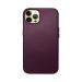 Tykee Dark Cherry Purple Faux Leather Shock-Absorbent Mag-Safe Case Cover for Camera and iPhone 13 Pro 15 L x 1 W x 7.5 H cm