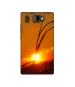 Casotec Moon View Design Printed Silicon Soft TPU Back Case Cover for Panasonic P66 Mega