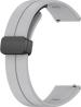 JOBINKA 22mm Smart Watch Strap with Metal Magnetic Lock Clasp,suitable for all 22mm watches Smart Watch Strap (Grey)