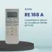 RESORB RE 168A Compatible AC Remote for Hitachi with ISENSE Button Split AC and Window Air Conditioner (Match functions with your existing remote before placing order)