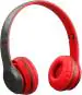 G2L P47 Wireless Bluetooth Over The Ear Headphone with Mic and memory card slot. Bluetooth & Wired Headset (Red, True Wireless)