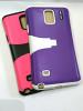 CLUBCLASSY TPU Plastic Back case Cover Hard +Soft with Stand Pack of 2pc. Compatible for Samsung Galaxy Note 4 / note4 /