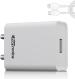 Portronics 18 W 2.4 A Mobile Charger With Detachable Cable, White