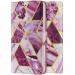 ClickCase Marble Series Faux Leather Back Case Card Holder Wallet with Magnetic Closure Flip Cover For Sasmsung Galaxy F54 5G (Wine Purple)