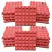 YGM Acoustic Foams Pink Pyramid Soundproofing Studio Acoustic Foam - 2 inch ,Set Of 18
