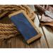 ClickCase Iconic Series Faux Leather Magnetic Card Holder Wallet Kickstand Case Flip Cover For Samsung Galaxy Note 8 (Denim Blue)