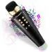 2 in1 Karaoke Microphone & Bluetooth Speaker with LED Light Wireless Connection Player with Recording + USB+FM