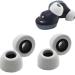 Crysendo Grey Soft Foam Earbud Tips For Samsung Galaxy Buds Pro Headphones (Pack of 4)