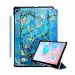 ProElite Samsung Galaxy Tab S6 Lite Flowers Faux Leather Smart Flip Case Cover 15 x 10 x 2 cm