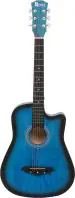 REVEL RVL-38C-LGP-BLS Acoustic Guitar Linden Wood Ebony Right Hand Orientation (Blue)