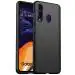 Lustree Samsung Galaxy A20s Black Silicone Scratch Resistance Back Cover - 18 x 5 x 0.05 cm