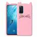 Indiacase Vivo V19/1933 Pink Slim Silicone, Rubber Cat Design, Wireless Charging Compatible Cases & Covers, Display Size-12 mm, 14 x 7 x 5 mm