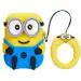 Badshah Earphone Case Cover Compatible for Boat Airdopes 131, Soft Silicone Skin Case Cover Shock-Absorbing Protective Case with Keychain [Front LED Visible]- Minion EARPHONE/BLUETOOTH/AIRPODS- *NOT INCLUDED* ONLY CASE COVER IS AVAILABLE IN BOX