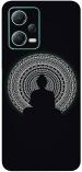 Coverooz Redmi Note 12 5G Premium Vinyl Mobile Skin (Multicolor B&W Budha)