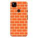 MobiEra Google Pixel 4a Orange Bricks Design Plastic Hard Case Cover