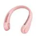 BBOSS Portable Neck Fan, Hands Free Bladeless Fan, 4000 mAh Battery Operated USB Rechargeable Wearable Neck Fan, Headphone Design Personal Cooling Fan, 3 Speeds (Pink)