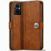 Jotech Button Flip Cover for Oppo F21 Pro 5G / F21s Pro 5G - Brown