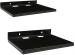 Kizma Sm Fashion Black Steel Set Top Box Wall Mount Shelf Set Top Box Stand