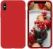 EasyTac Red Silicone Back Case Cover For Iphone Xs, Iphone 10, Iphone X