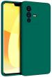 Candy Soft Matte finish Silicon Mobile Cover For VIVO V23 5G(Green)