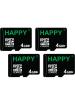 Happy 4GB MicroSD Class 10 15 Mbps Memory Card Pack of 4