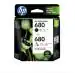HP 680 Combo Ink cartridges - 1 Black + 1 Color