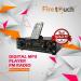Firetouch FM Radio Bluetooth Amplifier Multimedia Player Inbuilt Digital Receiver and AUX Connectivity Socket with SD Card Slot - Black