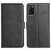 Profov Oppo A52 Flip Cover Case | Hand Stitched | Shockpooof | Wallet Style Leather Flip Back Cover for Oppo A52 (Black)