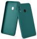 Mr Case Imported Soft Silicon Back Cover Case for Samsung A20 | Microfiber Cloth Inside | Rubberised Material -Green
