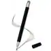 iACCESSORIES 2 Way Universal Capacitive Stylus - Microfiber with Fine Point Disc Tip - Compatible with iPhone, iPad, Tablets, Android Mobile Phones (Black) - Precision Touch Screen Pen for Drawing, Note Taking and More